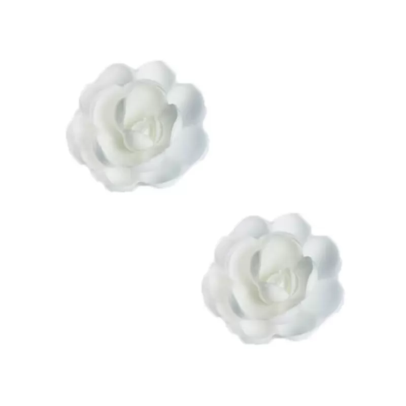 Cerf Dellier Grandes Roses Blanches En Azyme Patisdecor (X6) Discount