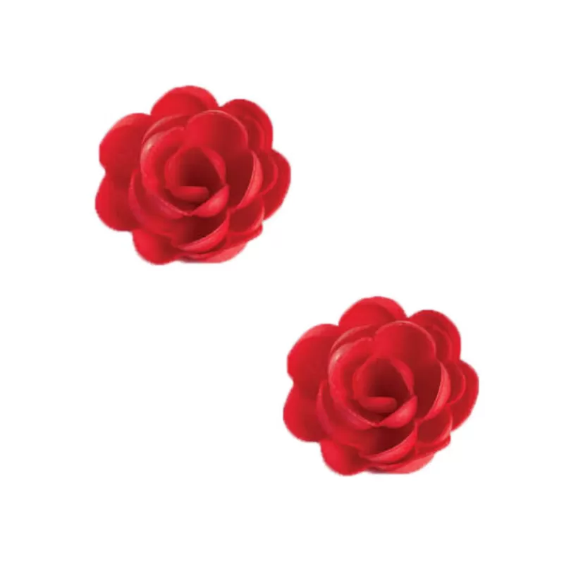 Cerf Dellier Grandes Roses Rouges En Azyme Patisdecor (X6) Online