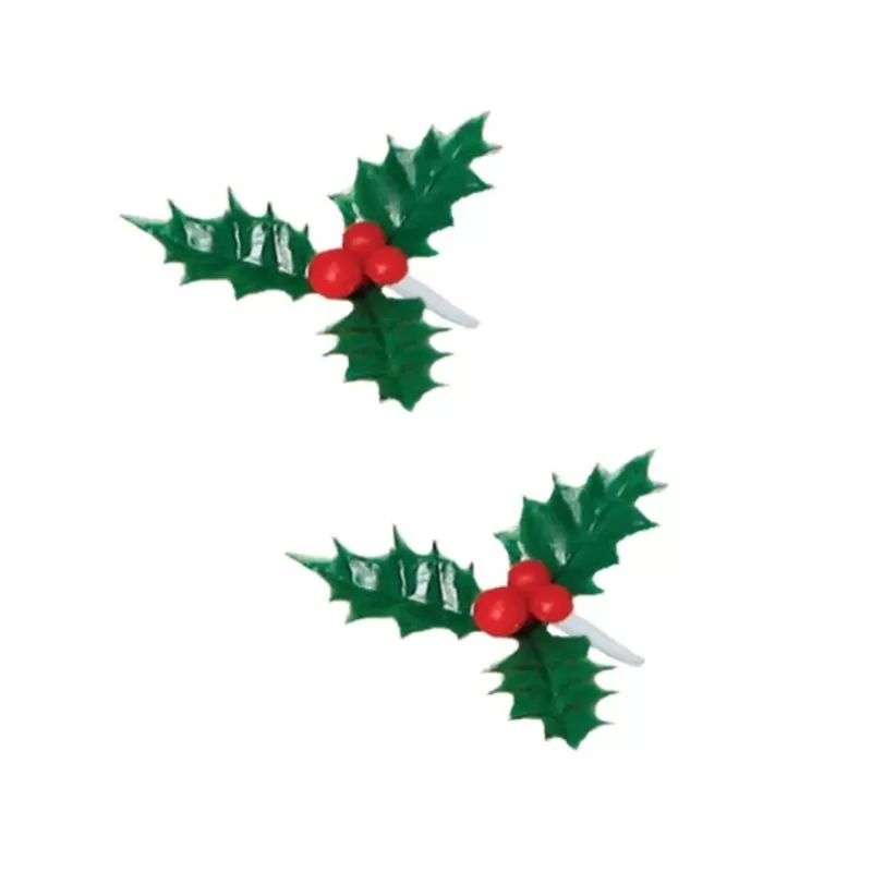 Cerf Dellier Houx Triple Vert 5 Cm (X144) Discount