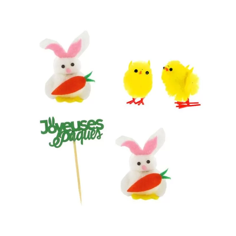 Cerf Dellier Kit Décors De Pâques Lapins Et Poussins Chenilles Shop