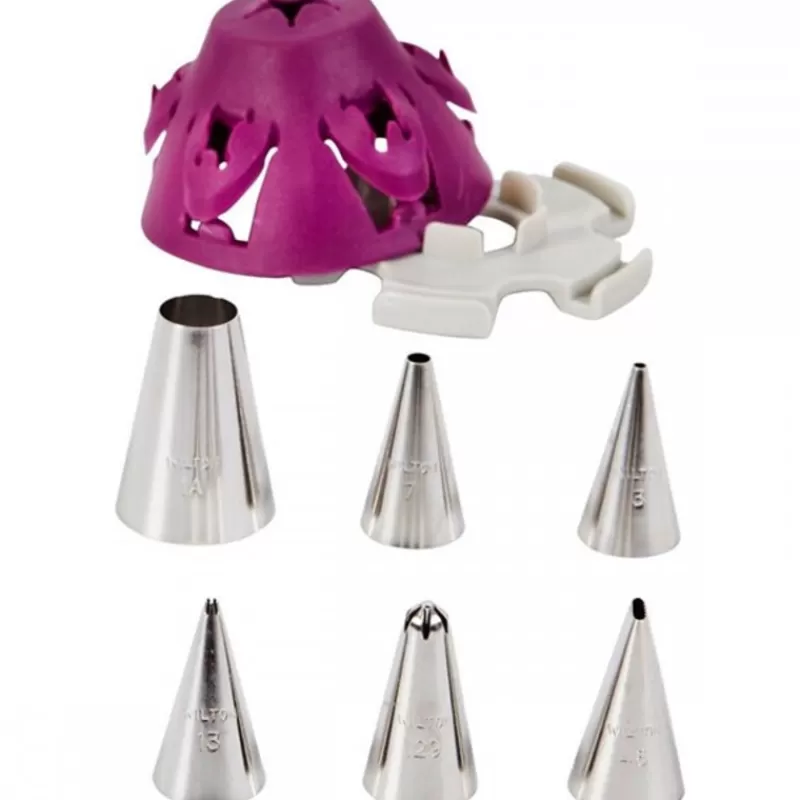 Cerf Dellier Kit De Six Douilles A Decor Pour Gâteaux Wilton