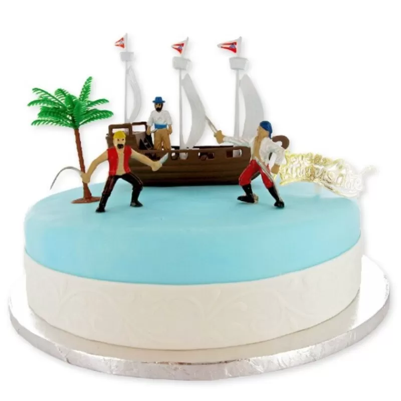 Cerf Dellier Kit Decor Gateau Bateau De Pirates Cheap