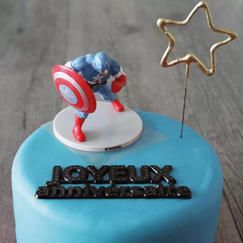 Cerf Dellier Kit Decor Gateau Captain America Online
