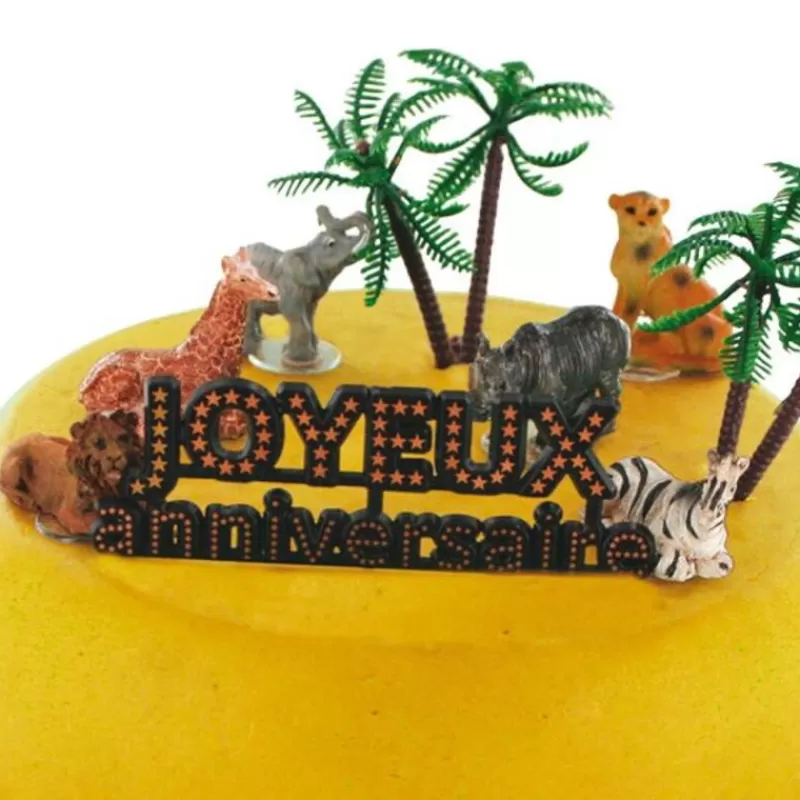 Cerf Dellier Kit Decor Gateau Jungle Cheap