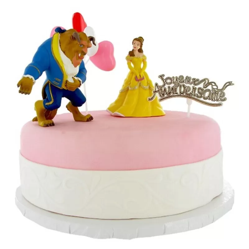 Cerf Dellier Kit Decor Gateau La Belle Et La Bete Sale
