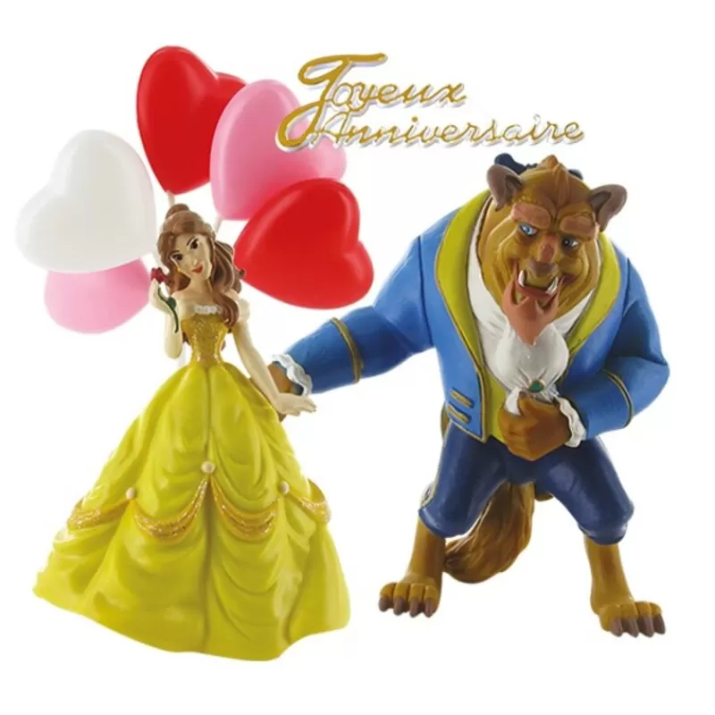 Cerf Dellier Kit Decor Gateau La Belle Et La Bete Sale