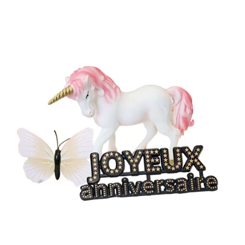 Cerf Dellier Kit Decor Gateau Licorne Cheap