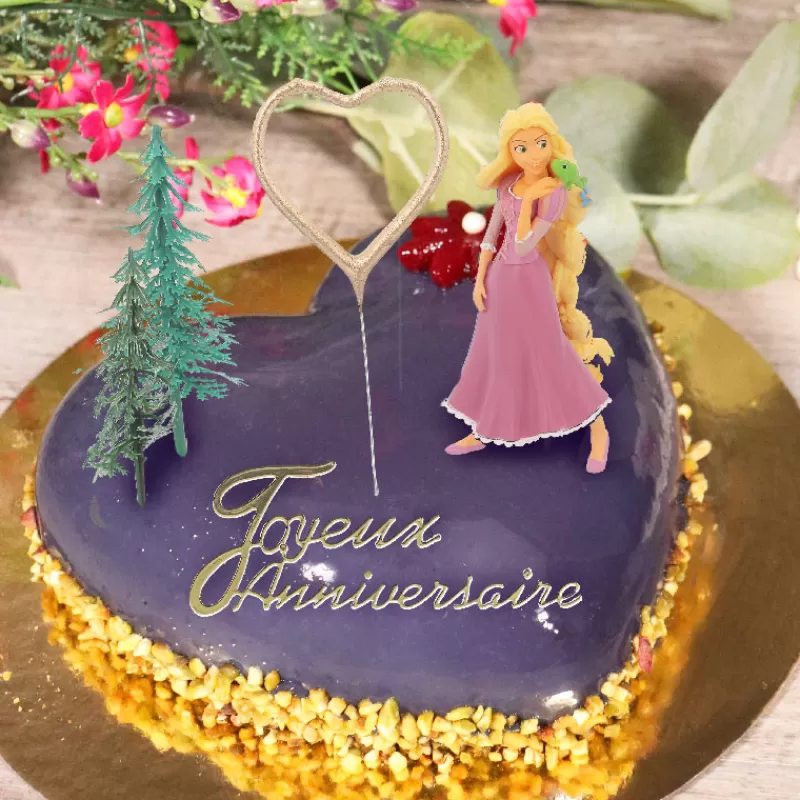 Cerf Dellier Kit Decor Gateau Princesse Aux Longs Cheveux Cheap