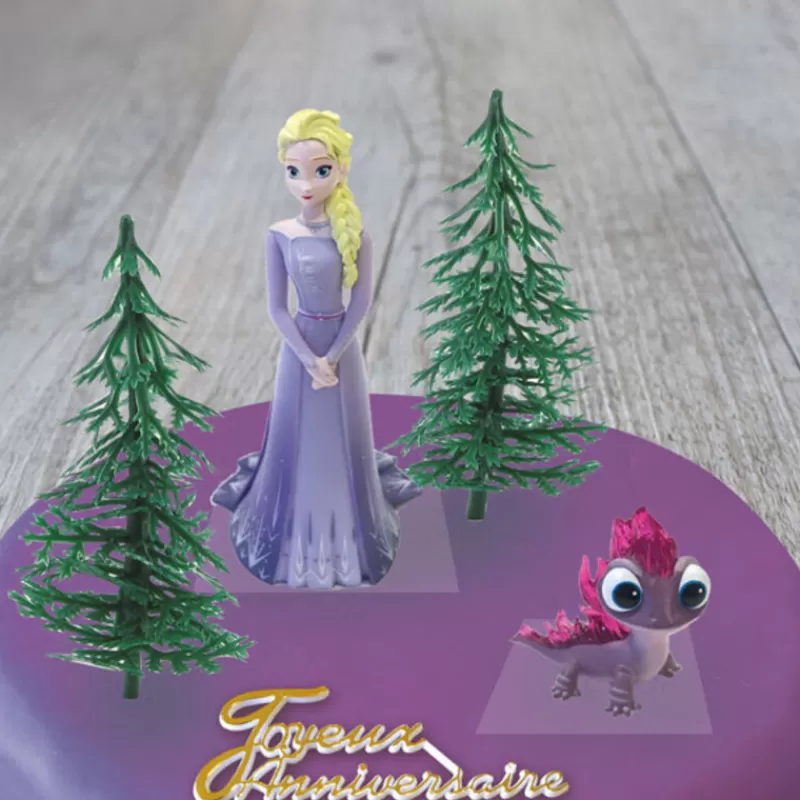 Cerf Dellier Kit Decor Gateau Princesse Elsa Hot