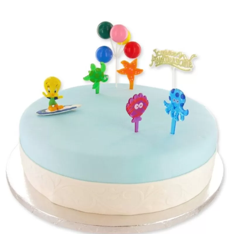 Cerf Dellier Kit Decor Gateau Titi Surfeur Outlet