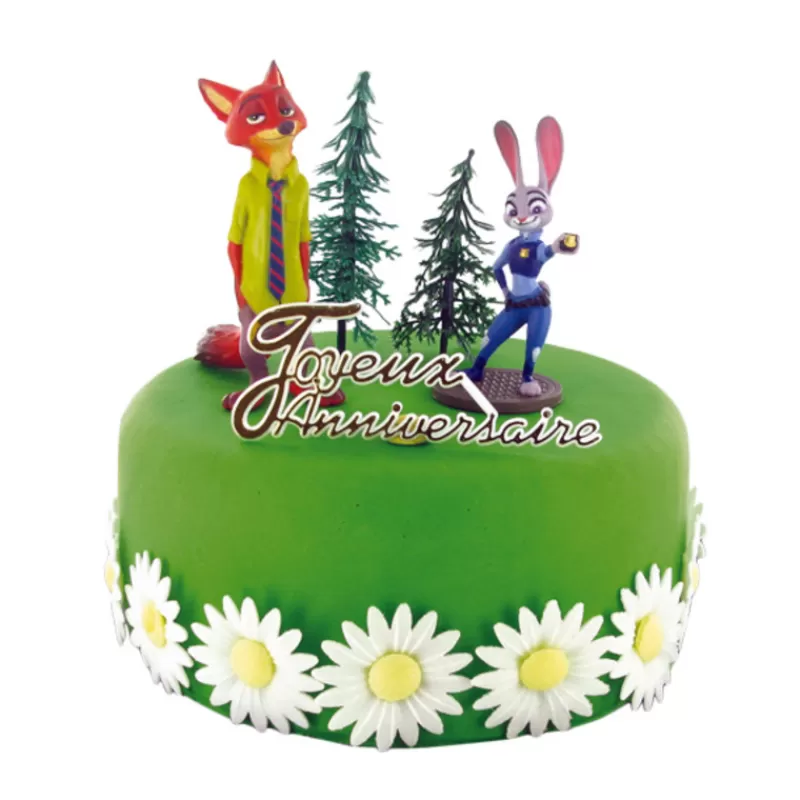 Cerf Dellier Kit Decor Gateau Zootopie New