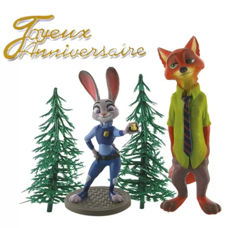 Cerf Dellier Kit Decor Gateau Zootopie New