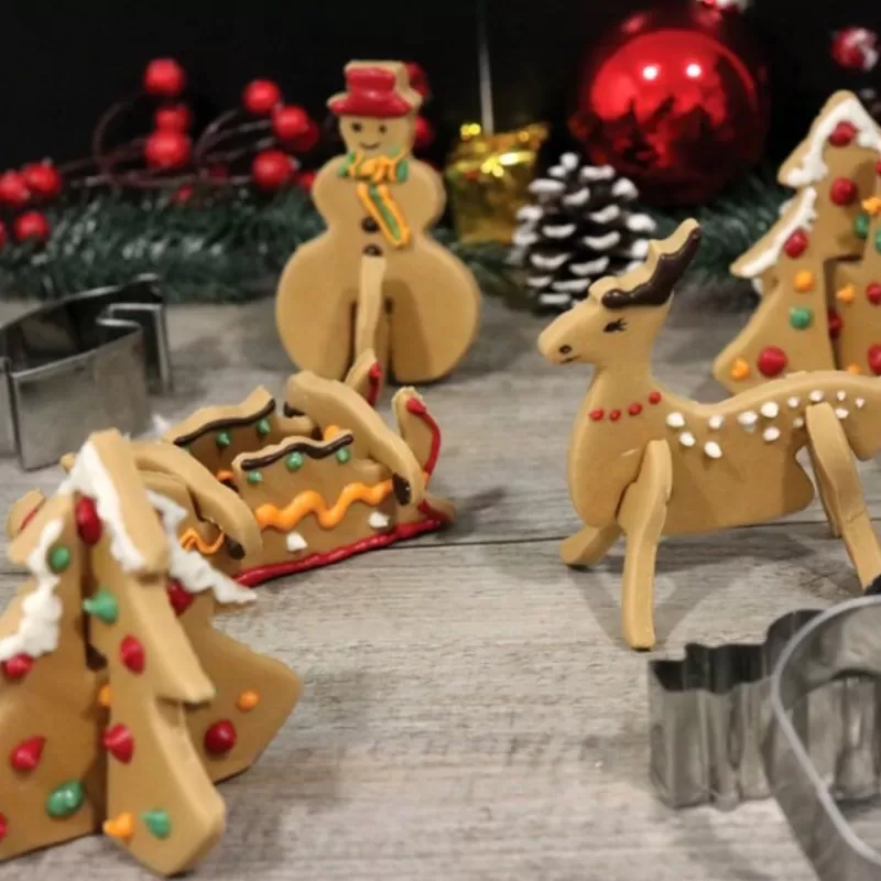 Cerf Dellier Kit Emporte-Pièces Biscuits De Noël 3D Patisdecor