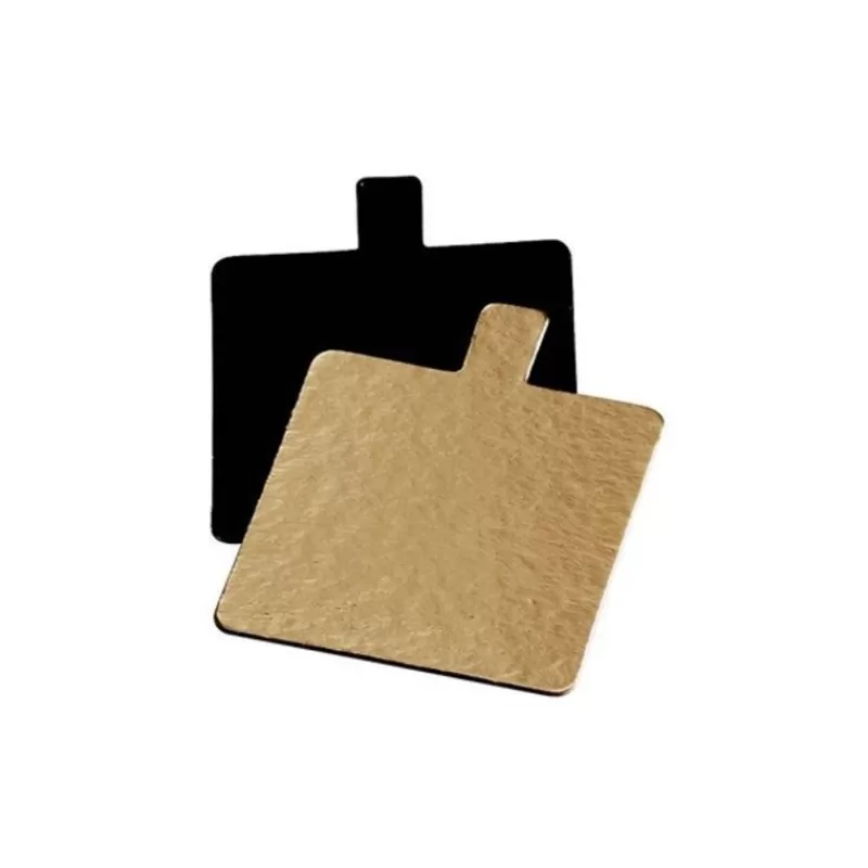 Cerf Dellier Languette Carre Carton Or / Noir 7 Cm (X 200) Cheap