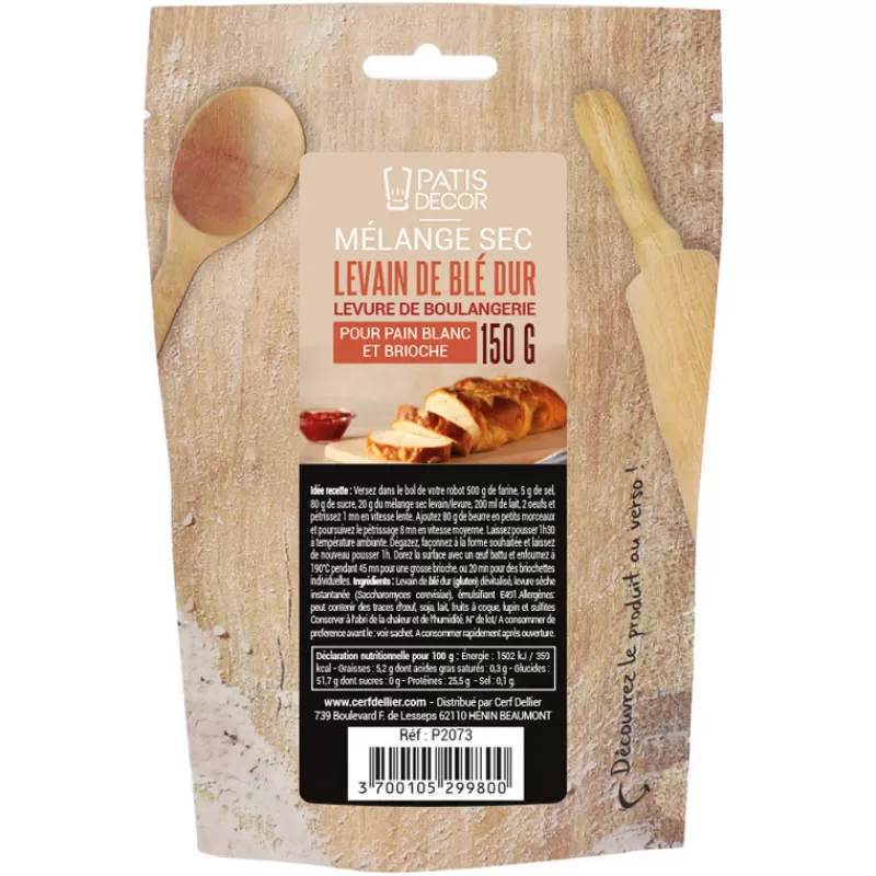 Cerf Dellier Levain De Ble Dur Patisdecor 150 G