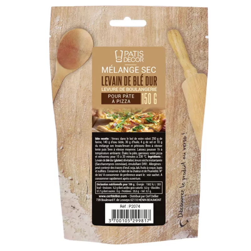 Cerf Dellier Levain De Ble Dur Pour Pâte À Pizza Patisdecor 150 G
