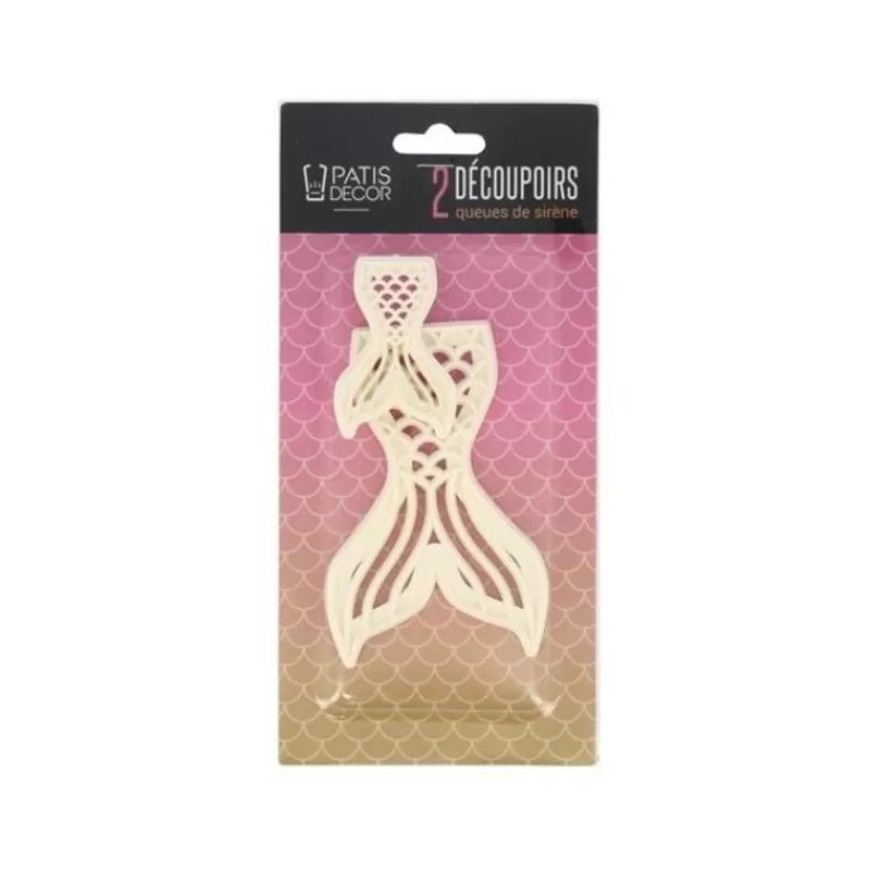 Cerf Dellier Lot De 2 Découpoirs Queues De Sirene Patisdecor