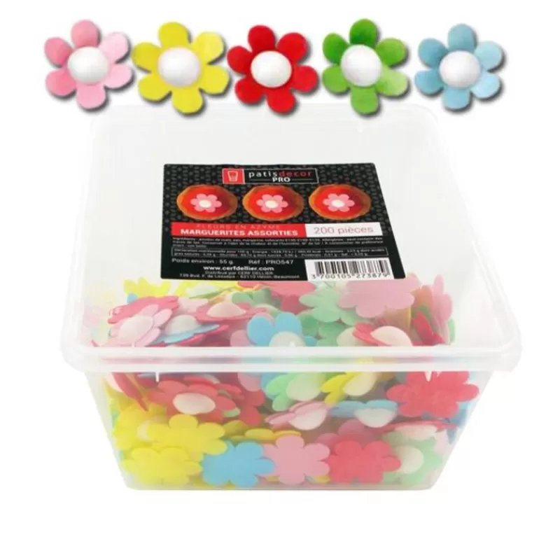 Cerf Dellier Marguerites Assorties En Azyme Patisdecor Pro (X200) Best