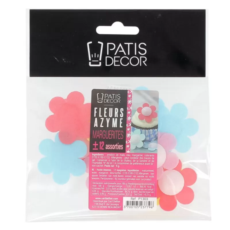 Cerf Dellier Marguerites Assorties En Azyme Patisdecor X12 Best