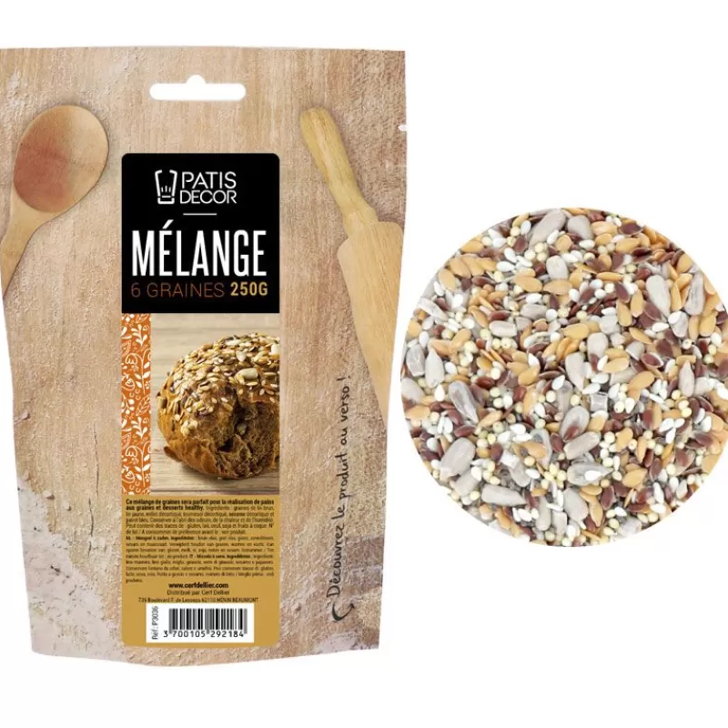 Cerf Dellier Melange 6 Graines Pour Pain Patisdecor 250 G