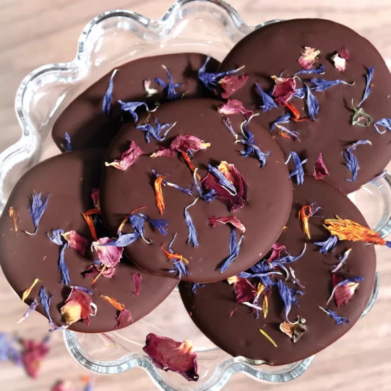 Cerf Dellier Melange De Fleurs Sechees Violines Patisdecor 14 G Sale