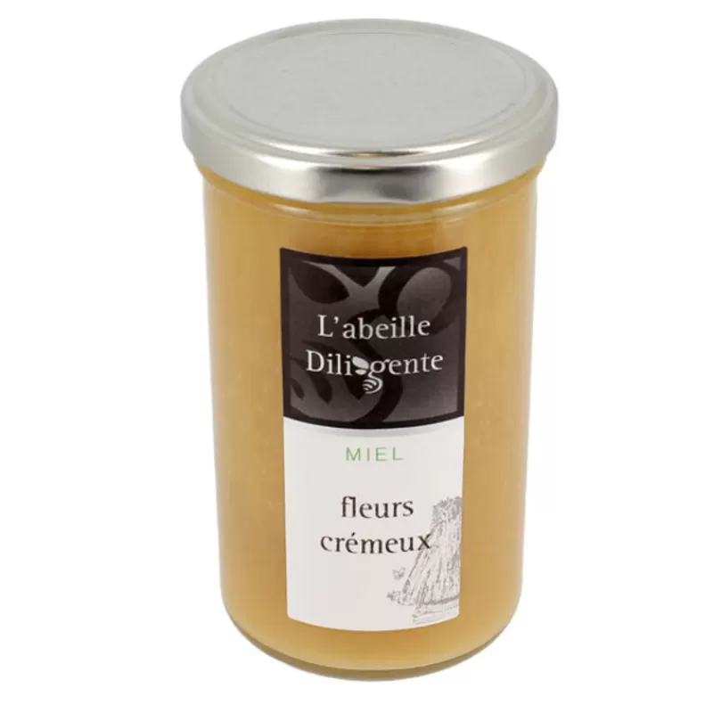 Cerf Dellier Miel De Fleurs Cremeux L'Abeille Diligente 350 G - Ddm 06/23