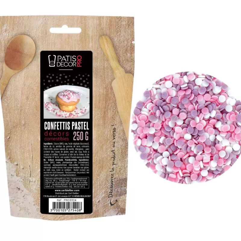 Cerf Dellier Mini Confettis Pastels Patisdecor Pro 250 G Discount