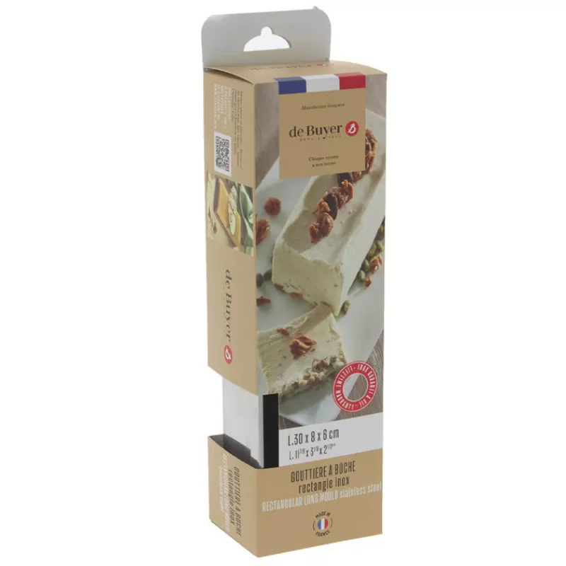 moule_a_bche_carre_30_x_8_cm_de_buyer_2.webp Cerf Dellier Moule A Bûche Carre 30 X 8 Cm De Buyer