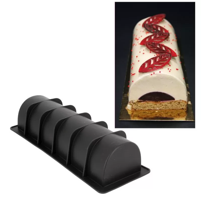 Cerf Dellier Moule A Bûche Lisse Silicone 33 Cm Patisdecor