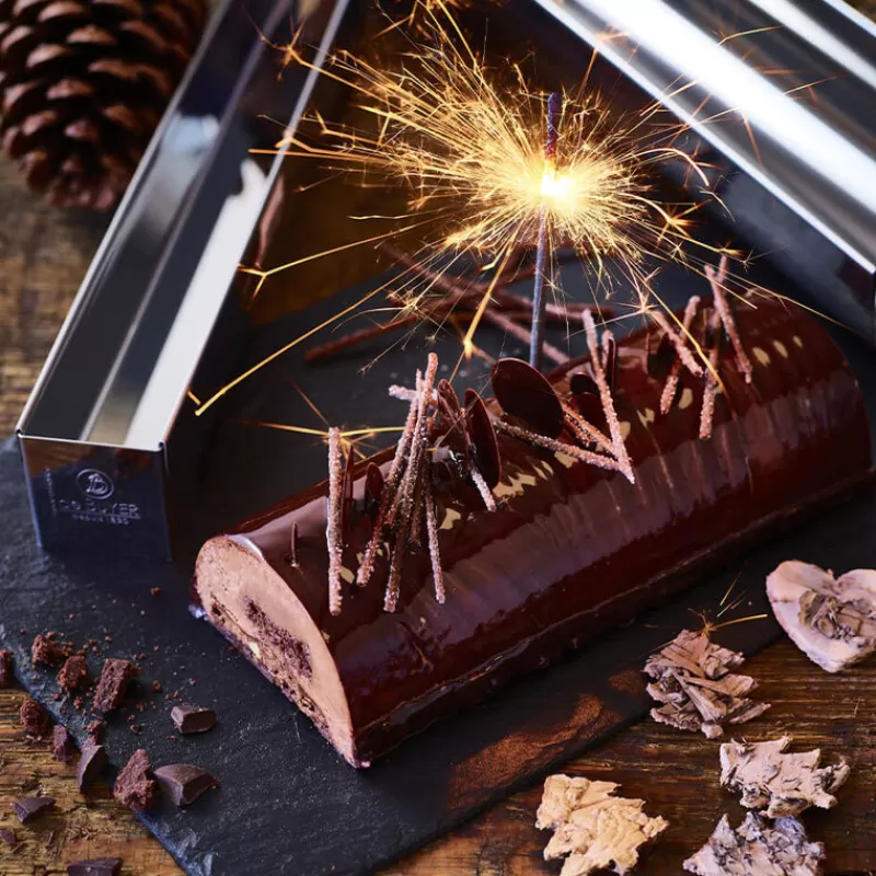 Cerf Dellier Moule A Bûche Rond Inox Demontable 30 X 4 Cm