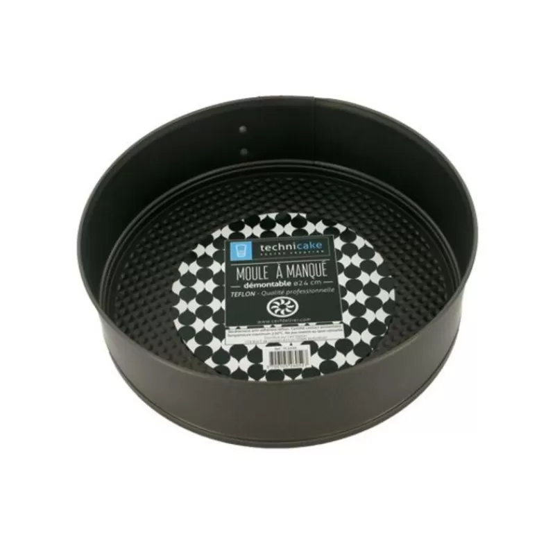 Cerf Dellier Moule A Manqué Demontable Antiadhesif 24 Cm Patisdecor