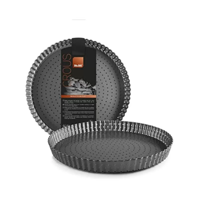 Cerf Dellier Moule A Tarte Cannele Perfore Fond Amovible