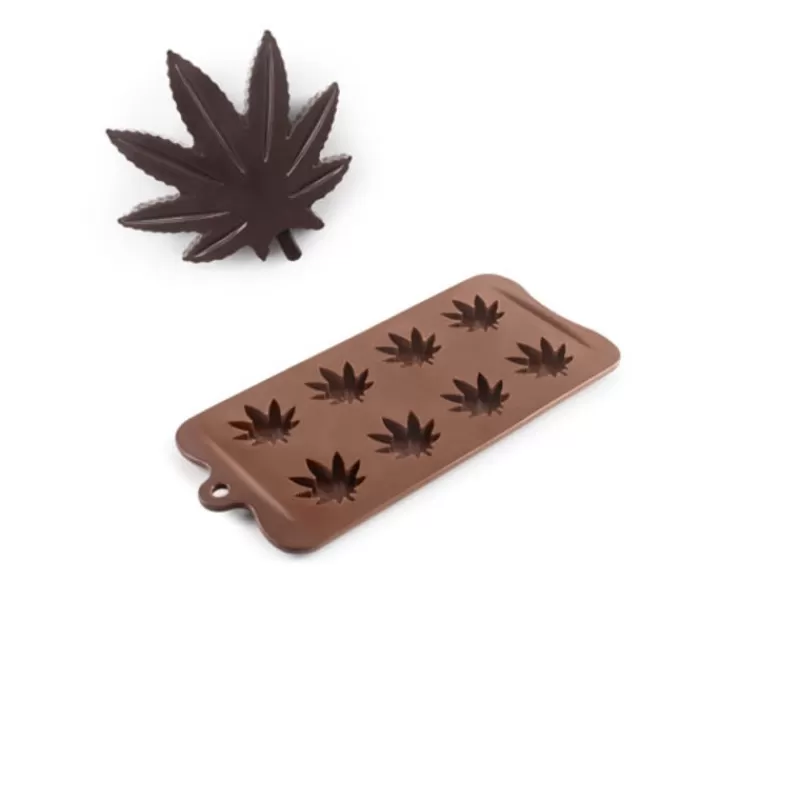 Cerf Dellier Moule Bonbons En Chocolat Marijuana Silicone