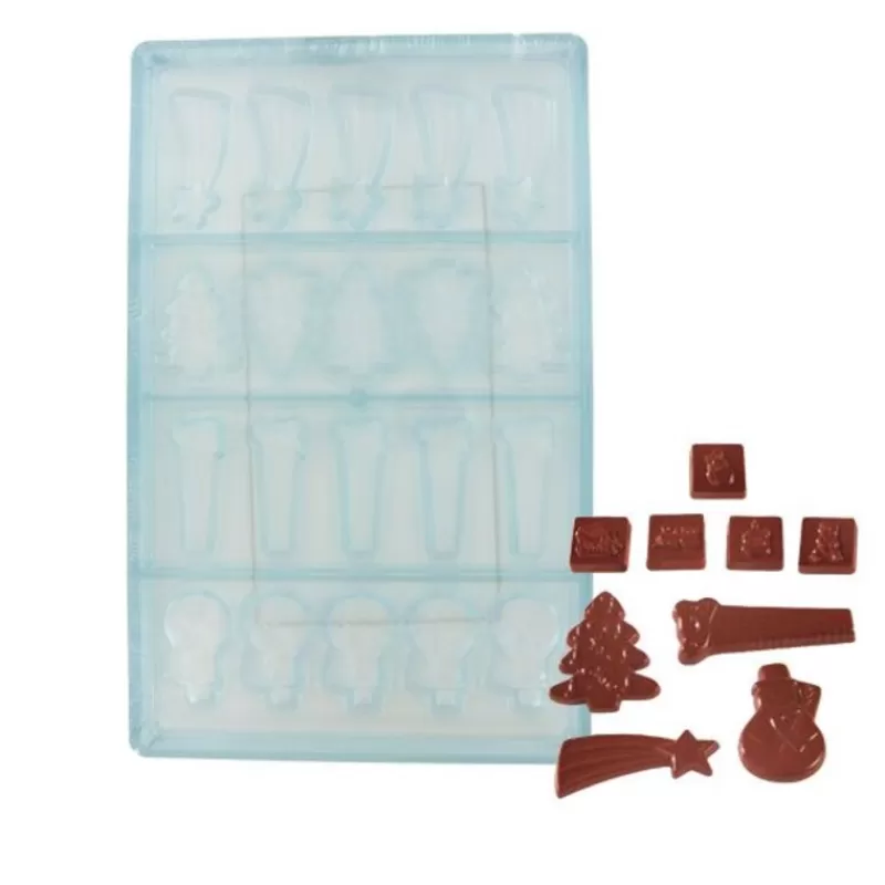 Cerf Dellier Moule Chocolat 20 Décors De Noël