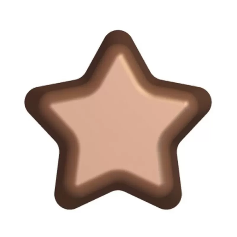 Cerf Dellier Moule Chocolat 2 Etoiles Patisdecor