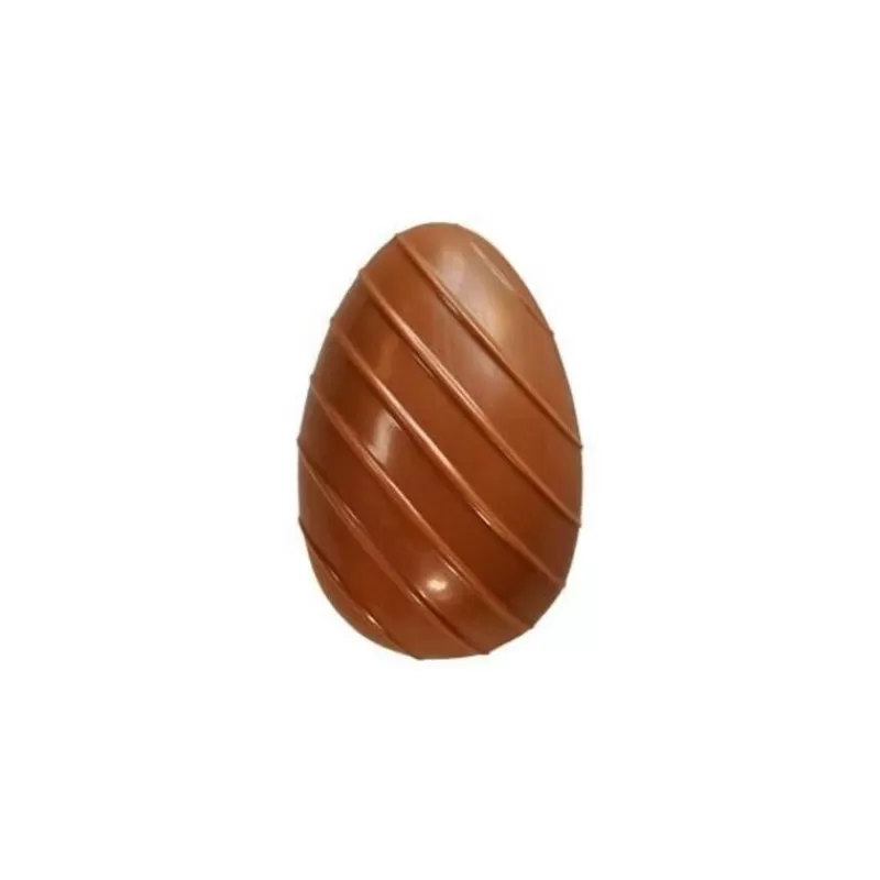 Cerf Dellier Moule Chocolat 2 Oeufs Rayes 10 Cm