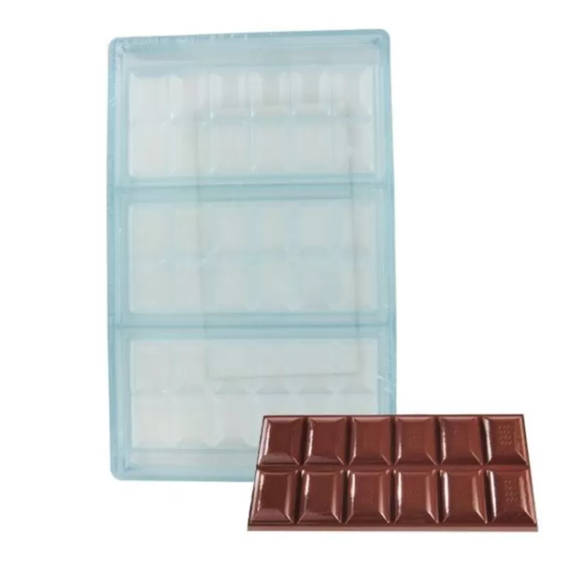 Cerf Dellier Moule Chocolat 3 Tablettes Rectangulaire