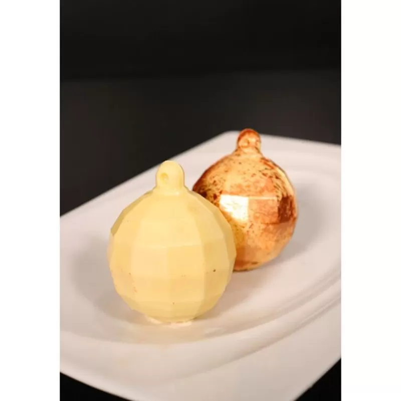 Cerf Dellier Moule Chocolat Boule De Noël A Facettes Patisdecor