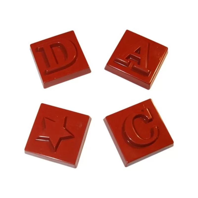 Cerf Dellier Moule Chocolat Napolitains Alphabet
