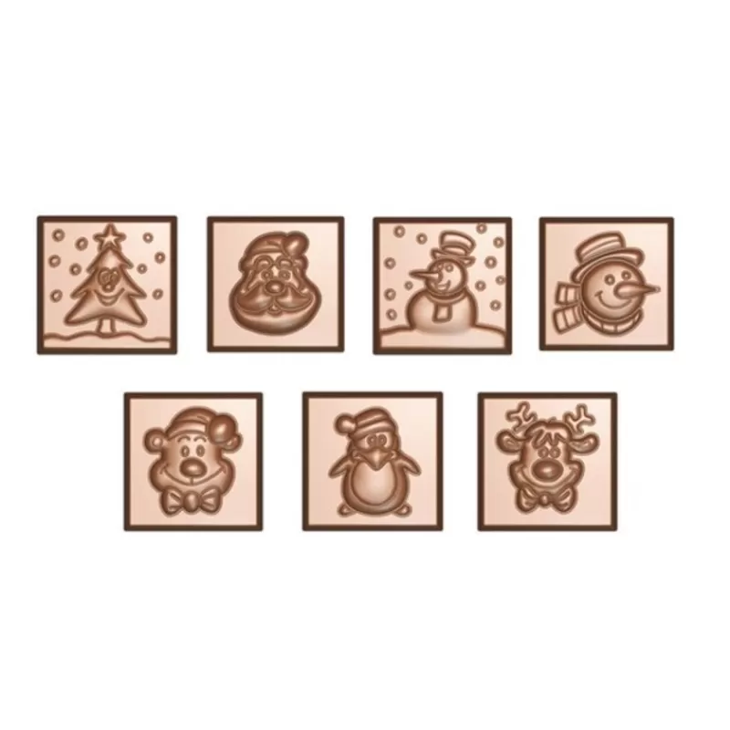 Cerf Dellier Moule Chocolat Napolitains Noël