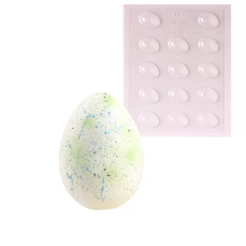 Cerf Dellier Moule Chocolat Oeuf Lisse 4 Cm