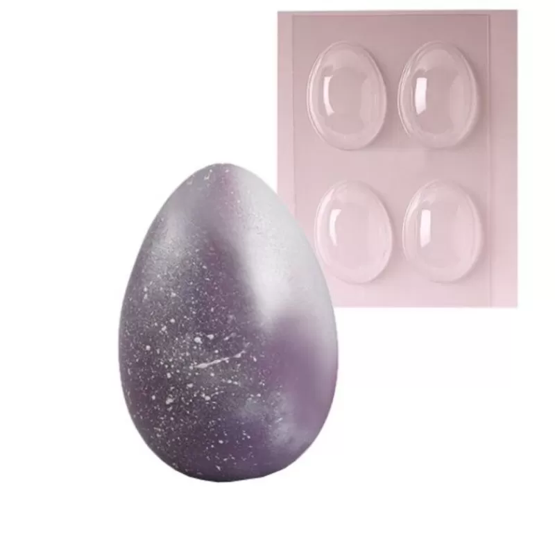 Cerf Dellier Moule Chocolat Oeuf Lisse 8 Cm