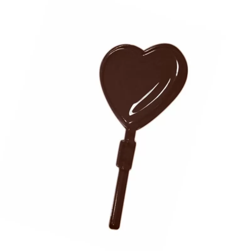 Cerf Dellier Moule Chocolat Pvc Sucettes Coeurs