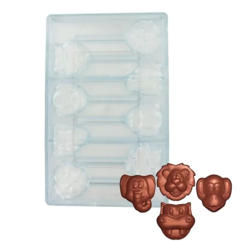 Cerf Dellier Moule Chocolat Sucettes Animaux De La Jungle