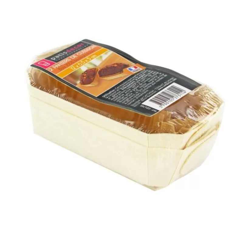 Cerf Dellier Moule De Cuisson Bois 12 X 6,5 X 5 Cm (X2)