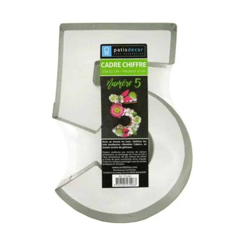 Cerf Dellier Moule Number Cake Chiffre 5