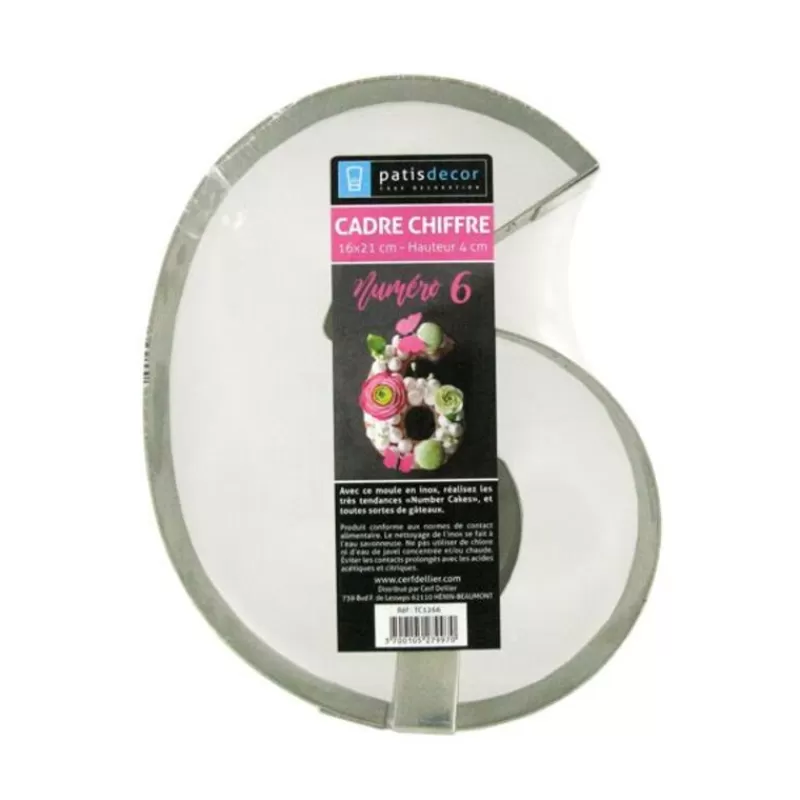 Cerf Dellier Moule Number Cake Chiffre 6