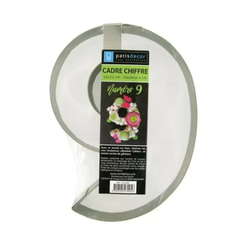 Cerf Dellier Moule Number Cake Chiffre 9