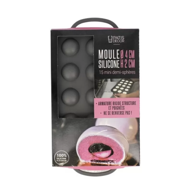 Cerf Dellier Moule Silicone 15 Demi-Spheres 4 Cm Patisdecor