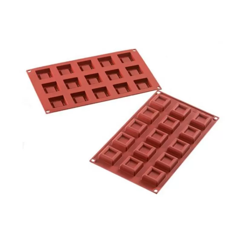 Cerf Dellier Moule Silicone 15 Mini Desserts Carres